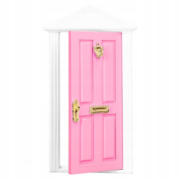 Mini porte in legno colori chiari per casa delle bambole scala 1:12 in betulla