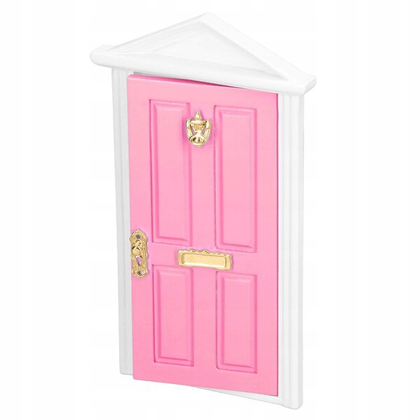 Mini porte in legno colori chiari per casa delle bambole scala 1:12 in betulla
