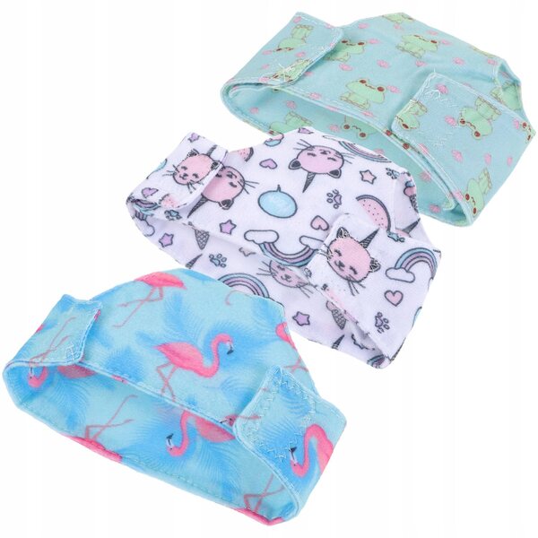 Set 3 Mini Biancheria Intima per Bambole 18 Pollici, Colori Assortiti