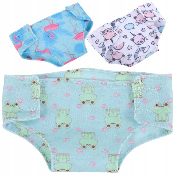Set 3 Mini Biancheria Intima per Bambole 18 Pollici, Colori Assortiti