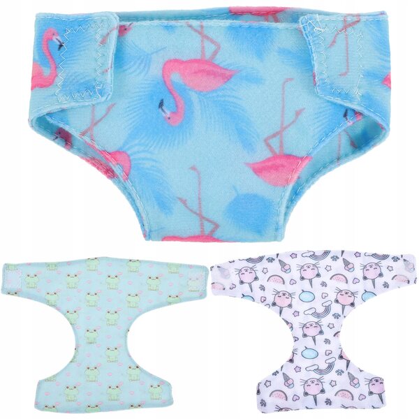 Set 3 Mini Biancheria Intima per Bambole 18 Pollici, Colori Assortiti