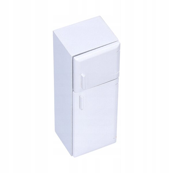 Miniatura Frigorifero in Legno 1:12 per Casa delle Bambole, Decorazione Realistica e Durevole