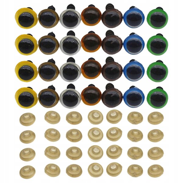 Dekoratives farbiges Augen-Set für Spielzeug und DIY-Dekorationen, 70-teilig