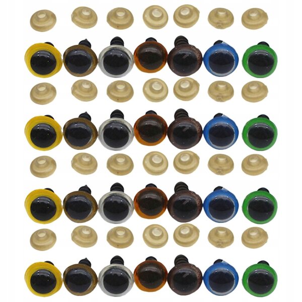 Dekoratives farbiges Augen-Set für Spielzeug und DIY-Dekorationen, 70-teilig