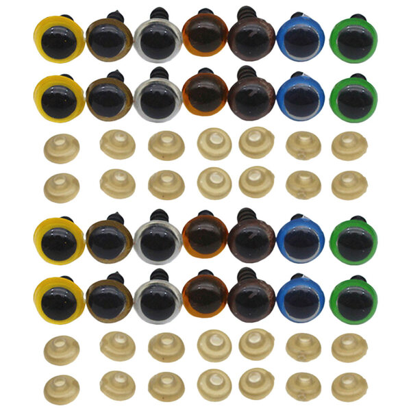 Dekoratives farbiges Augen-Set für Spielzeug und DIY-Dekorationen, 70-teilig
