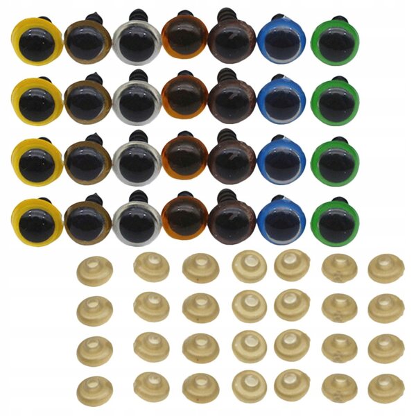 Dekoratives farbiges Augen-Set für Spielzeug und DIY-Dekorationen, 70-teilig