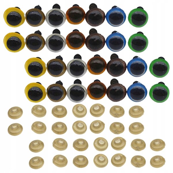 Dekoratives farbiges Augen-Set für Spielzeug und DIY-Dekorationen, 70-teilig