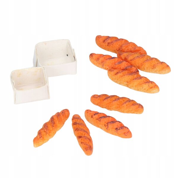 40-teiliges Puppenhaus-Mini-Brot-Set aus hochsimuliertem Kunstharz