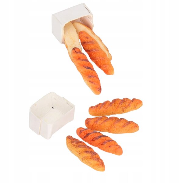 40-teiliges Puppenhaus-Mini-Brot-Set aus hochsimuliertem Kunstharz