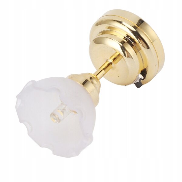 Blumenförmige Lampe mit LED für Puppenhaus im Maßstab 1:12