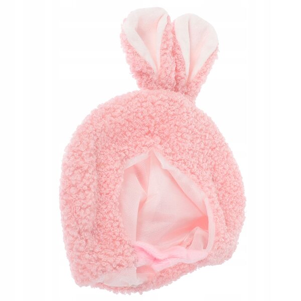 Mini cappello peluche per bambole in cotone morbido, accessorio decorativo rosa
