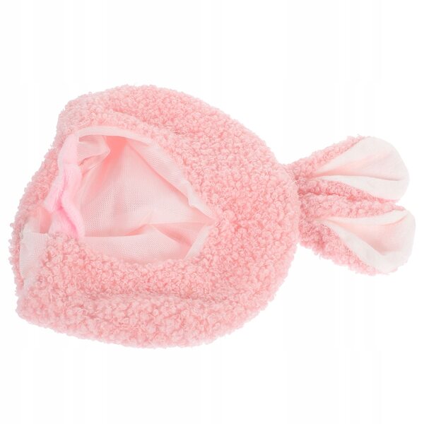 Mini cappello peluche per bambole in cotone morbido, accessorio decorativo rosa