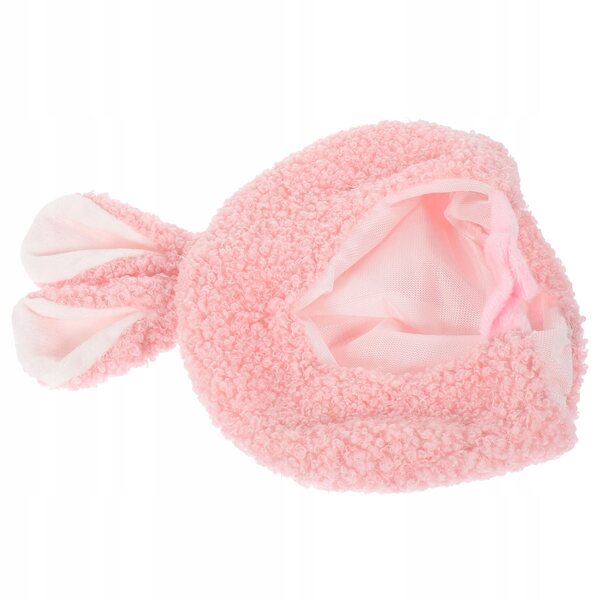 Mini cappello peluche per bambole in cotone morbido, accessorio decorativo rosa