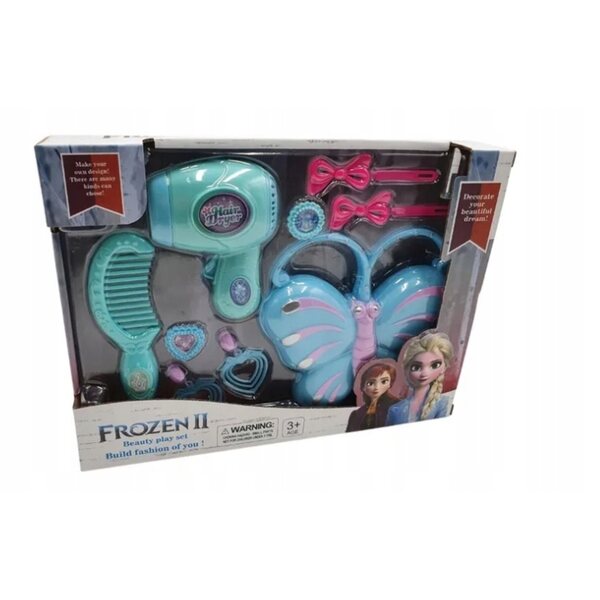 Beauty-Set für Mädchen mit Haartrockner und bunten Clips