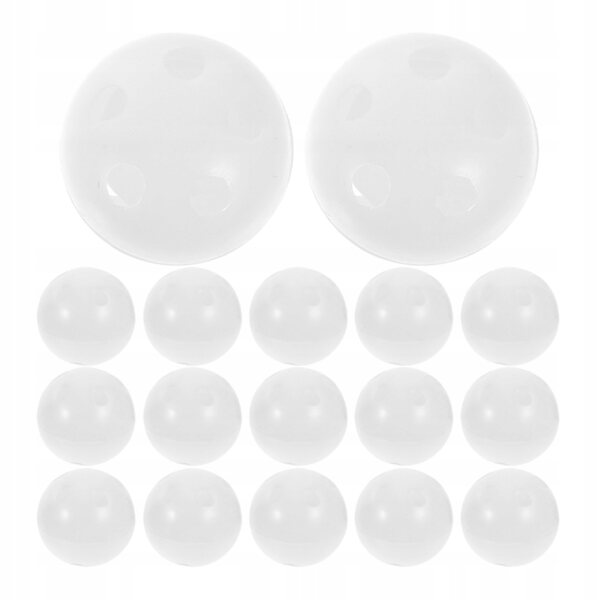 100 weiße Glockenkugeln aus Kunststoff für Plüschtiere, 2,8 cm