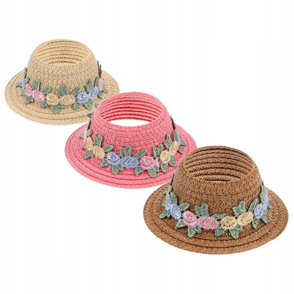 Set 3 Mini Cappelli Colorati per Bambole - Accessori Creativi e Decorazioni