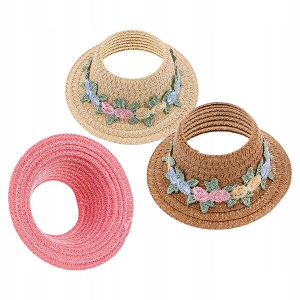 Set 3 Mini Cappelli Colorati per Bambole - Accessori Creativi e Decorazioni