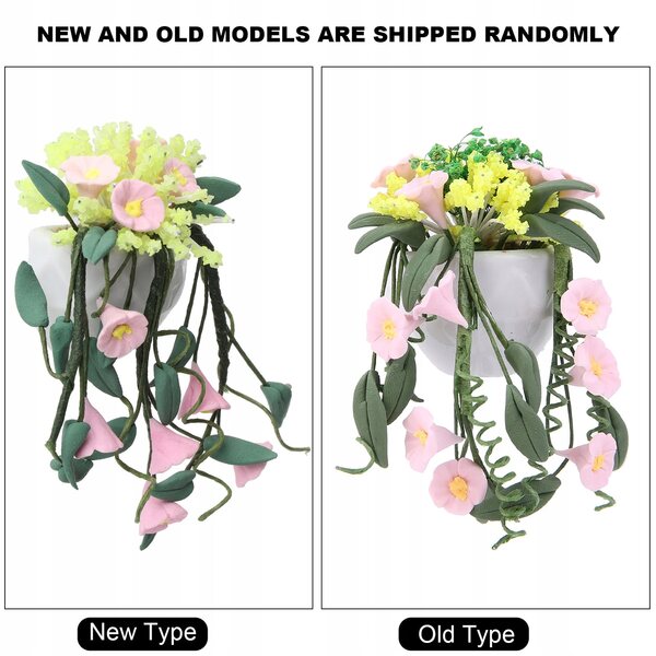 1:12 Miniatur-Blumendekorationen für Puppenhäuser, elegante und farbenfrohe Accessoires