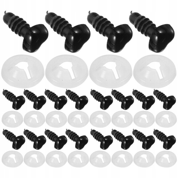 100 Stück herzförmige Sicherheitsnasen für Puppen und Stofftiere, 10 mm