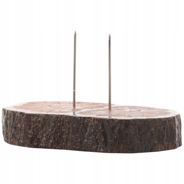 Stojak-Display aus Holz und Metall für Filzpuppen und kleine Figuren