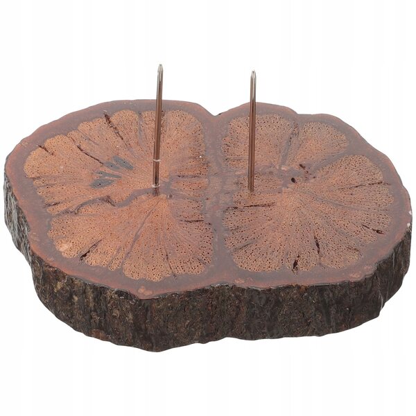 Stojak Espositivo in Legno e Metallo per Bambole di Feltro e Piccole Figurine