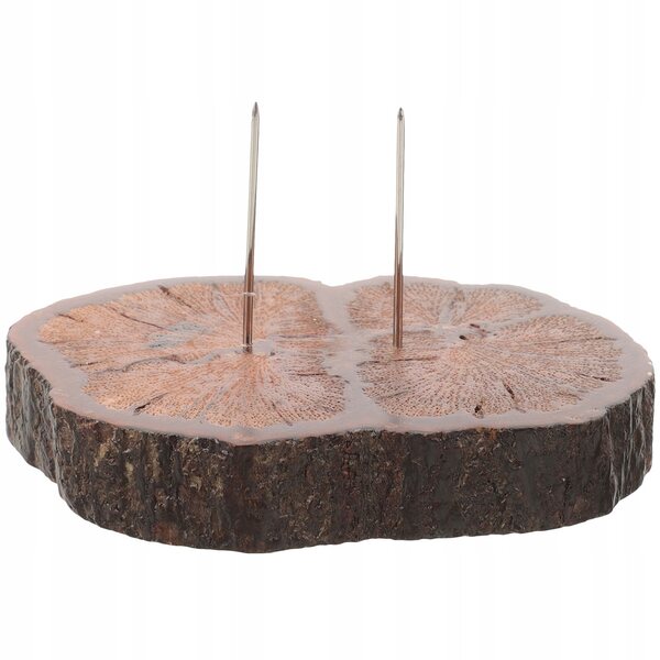 Stojak Espositivo in Legno e Metallo per Bambole di Feltro e Piccole Figurine