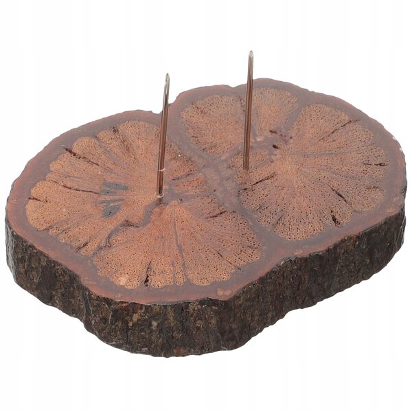 Stojak Espositivo in Legno e Metallo per Bambole di Feltro e Piccole Figurine