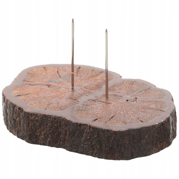 Stojak Espositivo in Legno e Metallo per Bambole di Feltro e Piccole Figurine