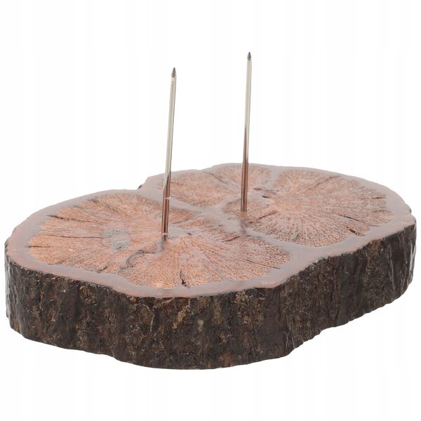 Stojak Espositivo in Legno e Metallo per Bambole di Feltro e Piccole Figurine