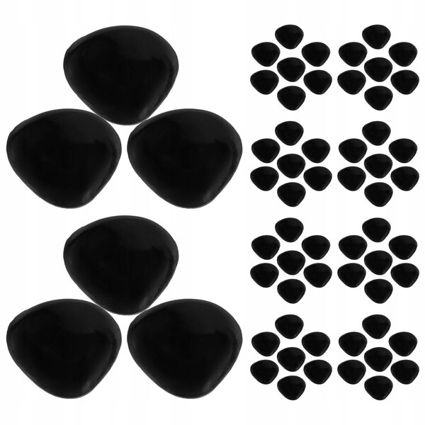 100 Stück Plastiknasen für selbstgemachte Puppen und Puppen, schwarz, 0,8 x 0,7 x 0,4 cm