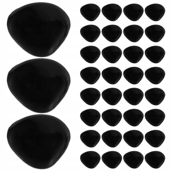 100 Stück Plastiknasen für selbstgemachte Puppen und Puppen, schwarz, 0,8 x 0,7 x 0,4 cm