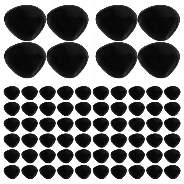100 Stück Plastiknasen für selbstgemachte Puppen und Puppen, schwarz, 0,8 x 0,7 x 0,4 cm