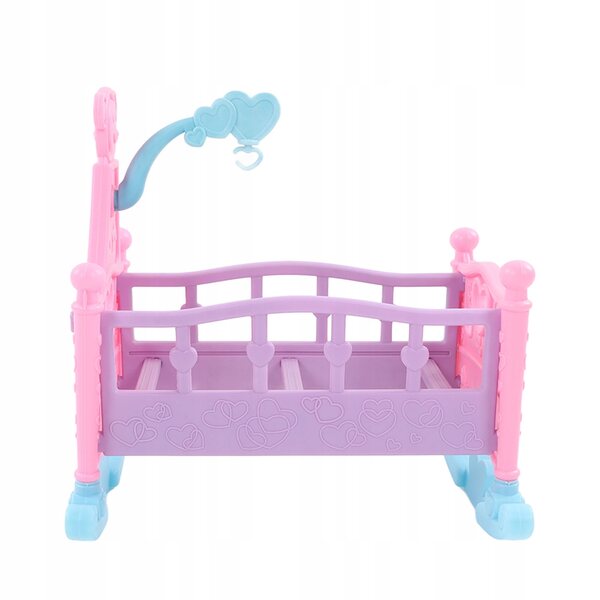 Lettino per Bambole Miniatura in Legno per Casa delle Bambole e Giochi di Ruolo