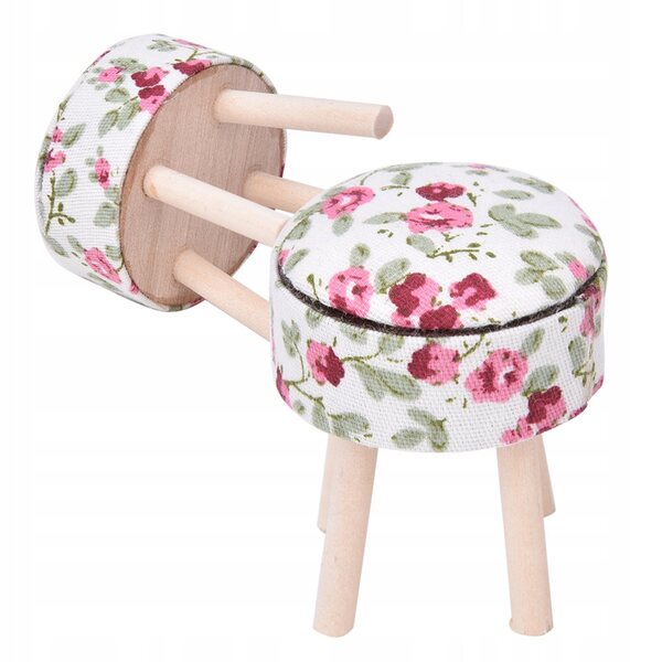 Miniaturale Mobili in Legno Scala 1:12 per Case delle Bambole - Elegante sgabello