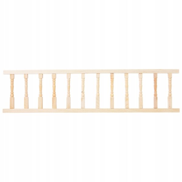 Mini Mobili in Legno con Corrimano per Casa delle Bambole 1:12 - Accessori Decorativi