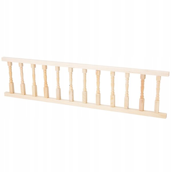Mini Mobili in Legno con Corrimano per Casa delle Bambole 1:12 - Accessori Decorativi