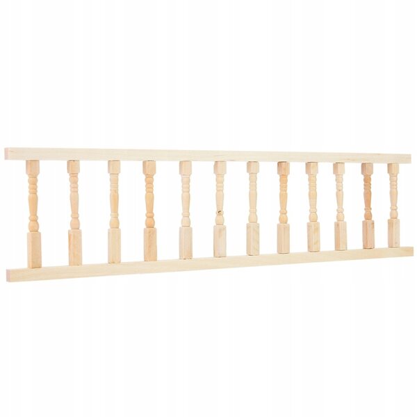 Mini Mobili in Legno con Corrimano per Casa delle Bambole 1:12 - Accessori Decorativi