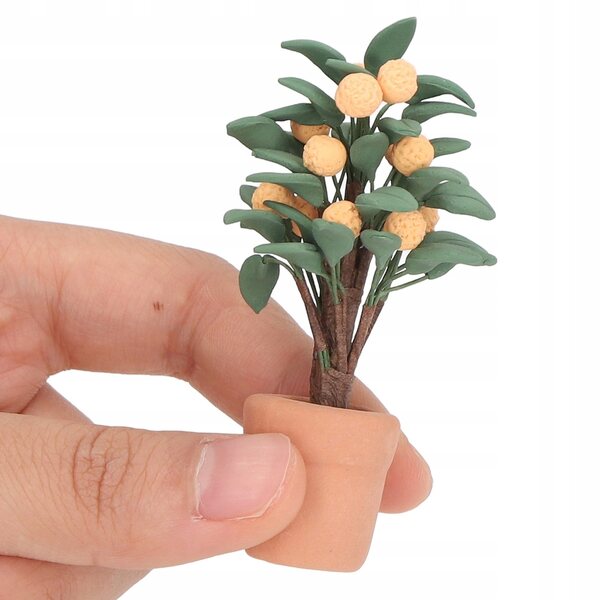 Puppenhaus-Miniatur-Bonsai 1:12 – Dekoration mit Keramikpflanze