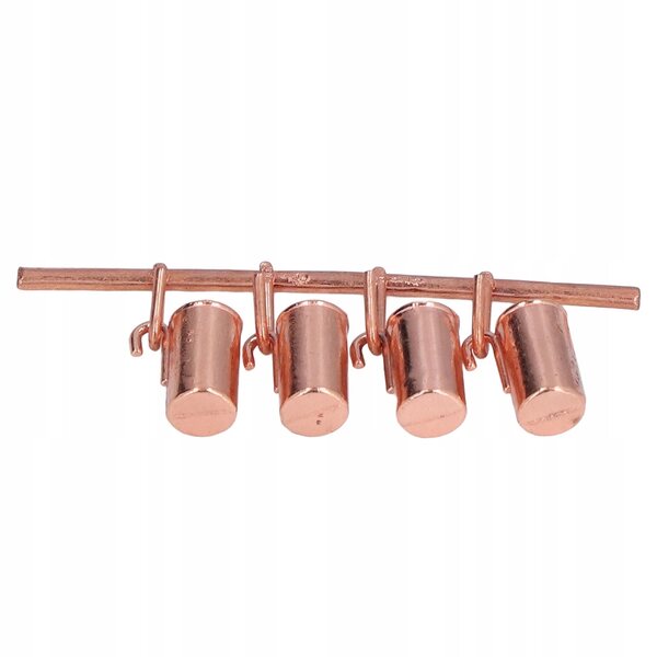 1:12 Mini Vintage Metallkessel für Puppenhäuser, stilvolles Design