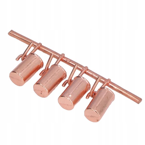 1:12 Mini Vintage Metallkessel für Puppenhäuser, stilvolles Design
