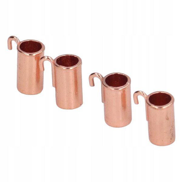 1:12 Mini Vintage Metallkessel für Puppenhäuser, stilvolles Design