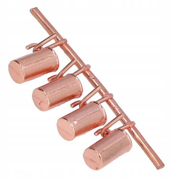 1:12 Mini Vintage Metallkessel für Puppenhäuser, stilvolles Design
