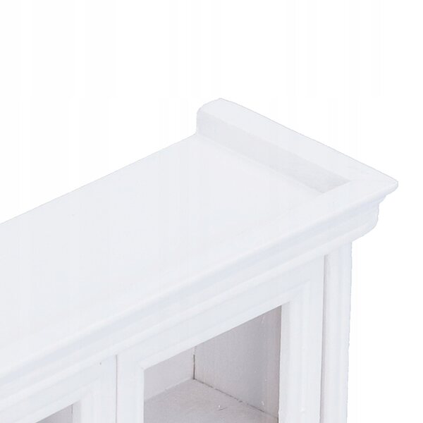 1:12 Möbelminiatur mit Holzeffekt für Puppenhaus, dekorative Garderobe