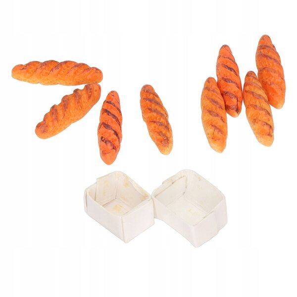 Set 40 Miniature Pane per Casa delle Bambole con Alta Simulazione in Resina