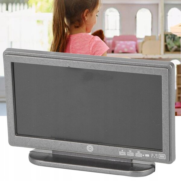 Mini TV LCD in Scala 1:12 per Case delle Bambole - Accessorio Moderno e Dettagliato