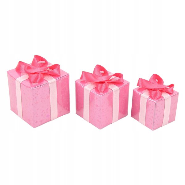 Set 3 Mini Scatole Decorative in Carta Scala 1:12 per Casa delle Bambole