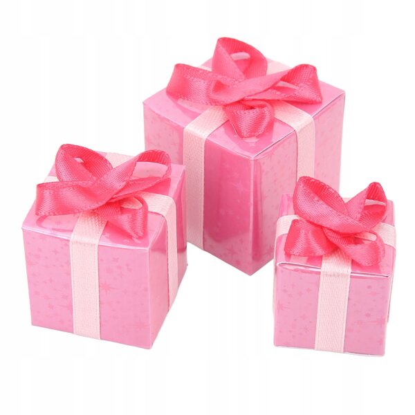 Set 3 Mini Scatole Decorative in Carta Scala 1:12 per Casa delle Bambole