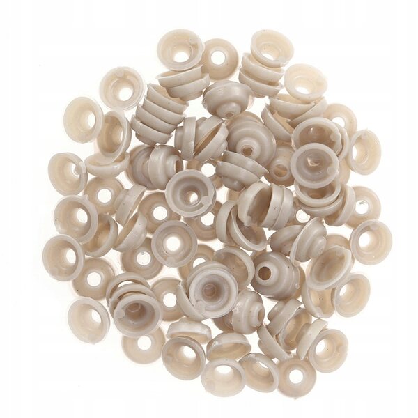 Set 100 Occhi di Plastica Colorati 12mm con Rondelle per Decorazione Bambole