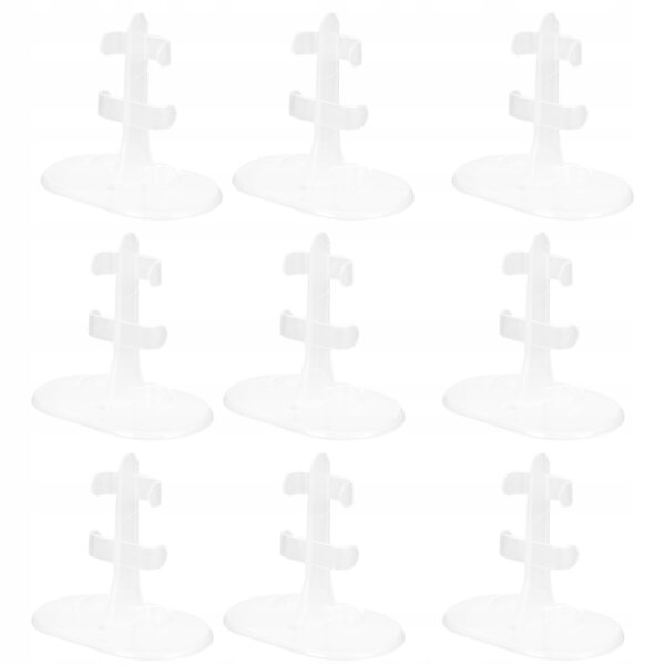 Set 20 Stativi in Plastica per Esposizione Bambole su Superfici Lisce
