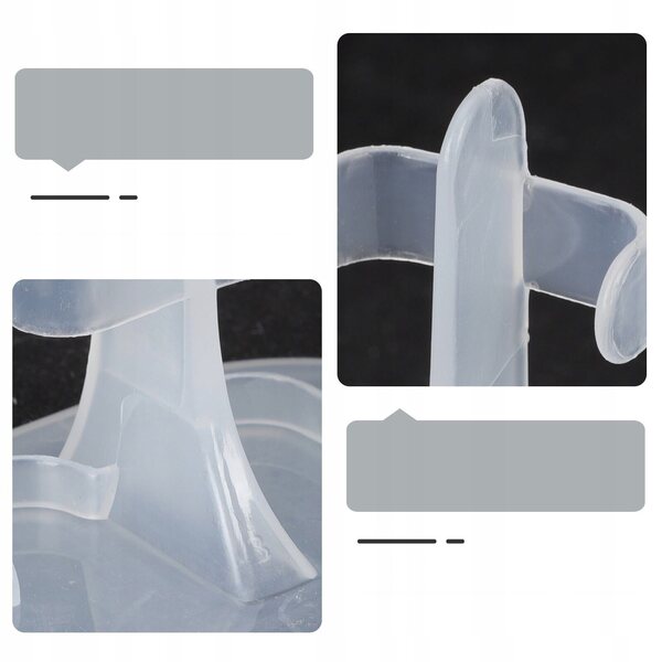 Set 20 Stativi in Plastica per Esposizione Bambole su Superfici Lisce